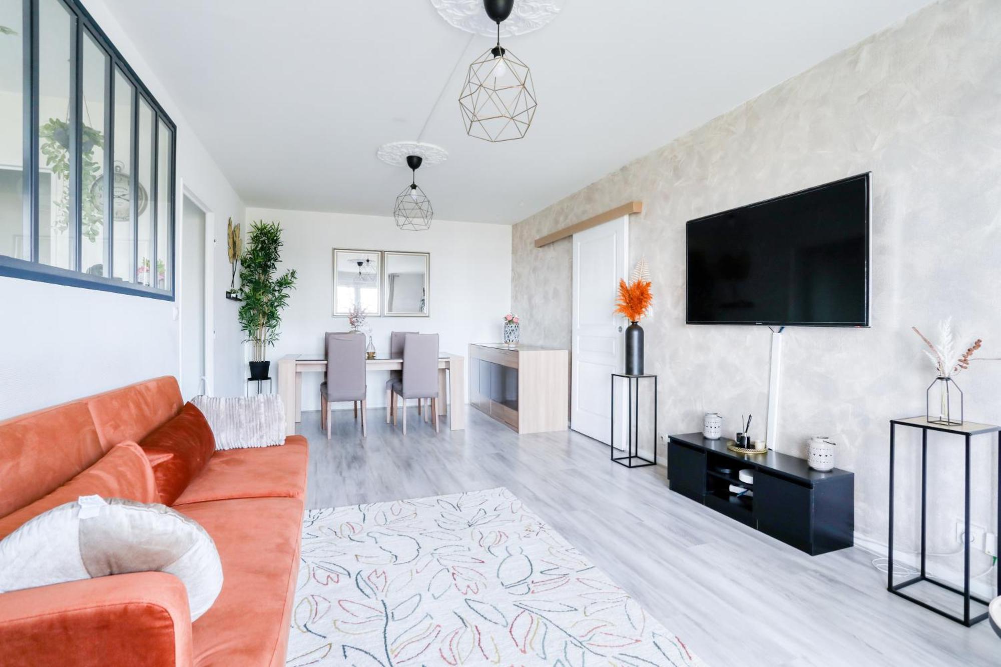 Le Warm Cocon - Spacieux T3 - 5 Personnes - Wifi Et Parking Rosny-sous-Bois Εξωτερικό φωτογραφία